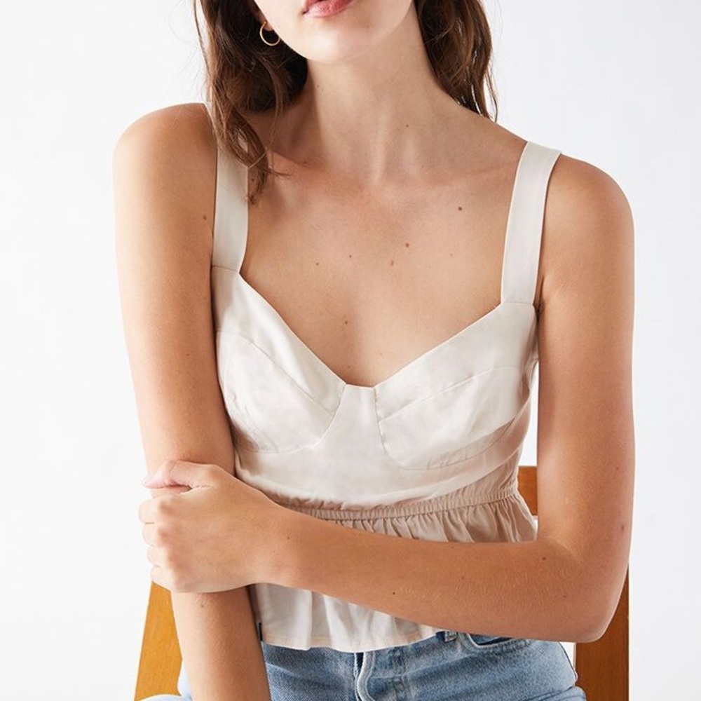 LA Hearts Corset Babydoll Top
